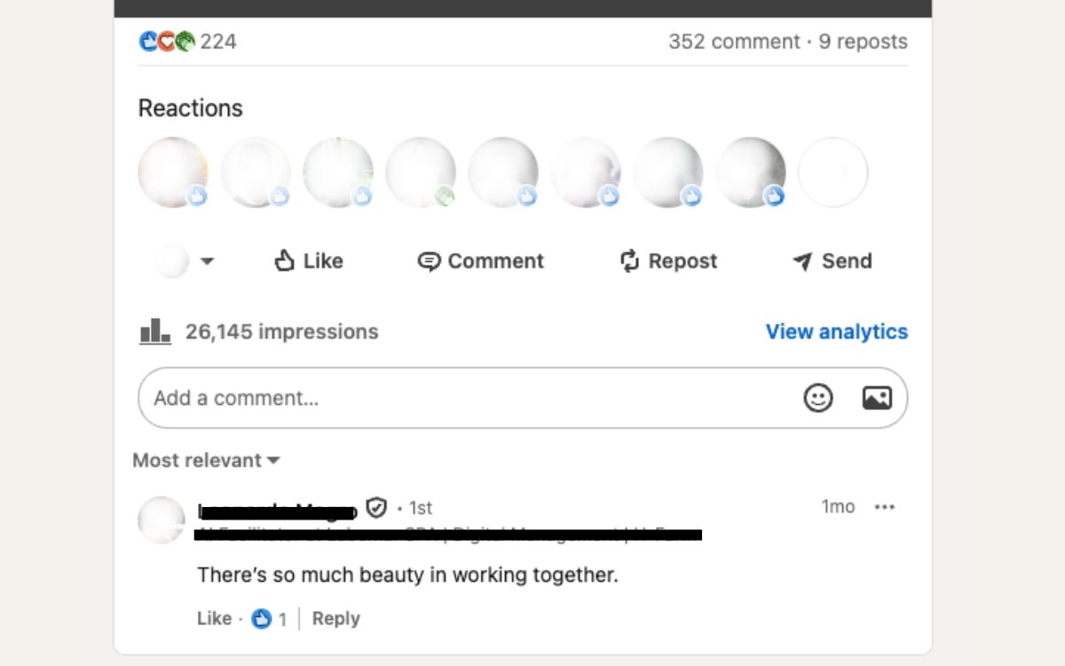 Post con 350 commenti, top engagement dicembre 2025